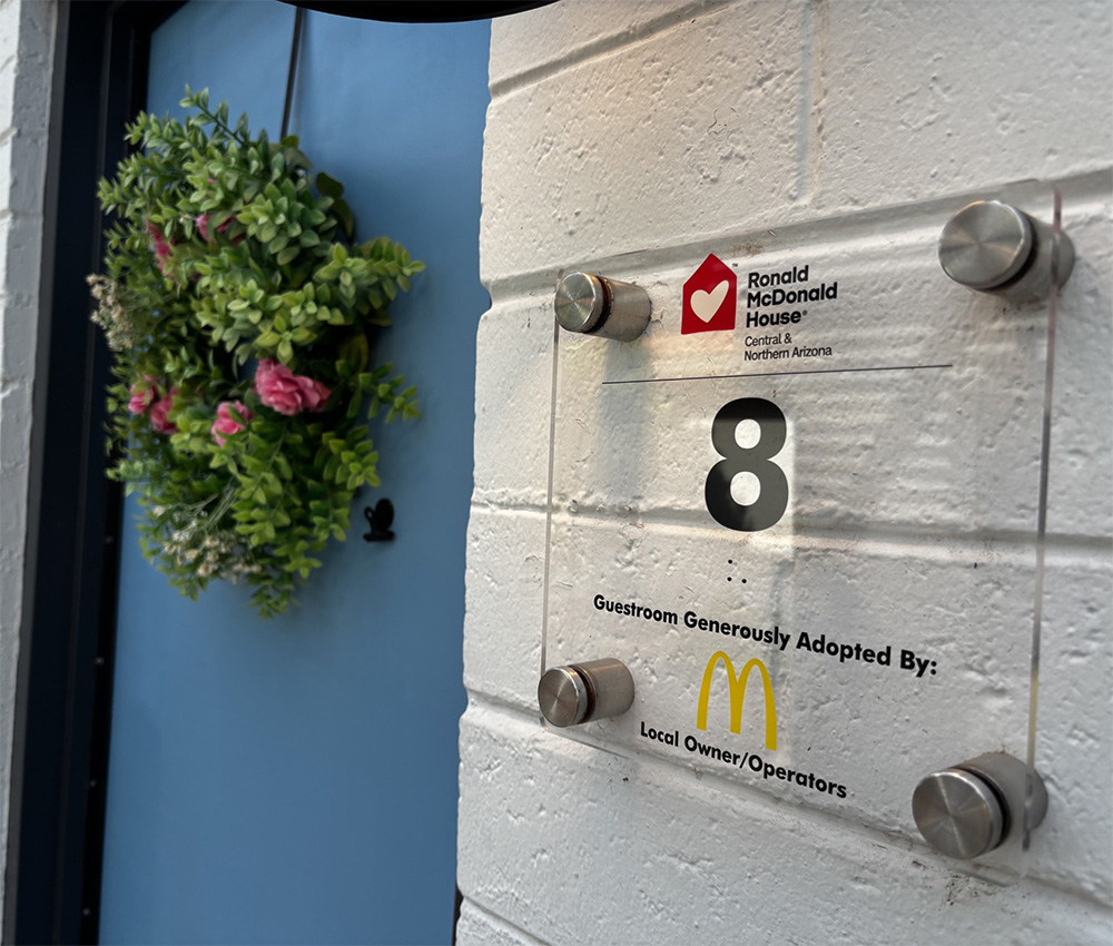 Adopt a Room sign from Roanoke House