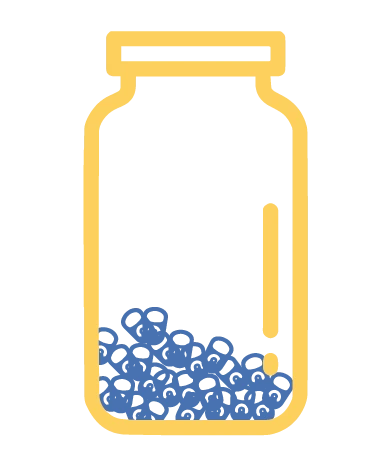 illustrated icon of a jar containing pop tabs